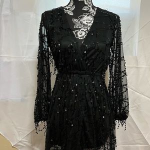 Black Sequence Gown